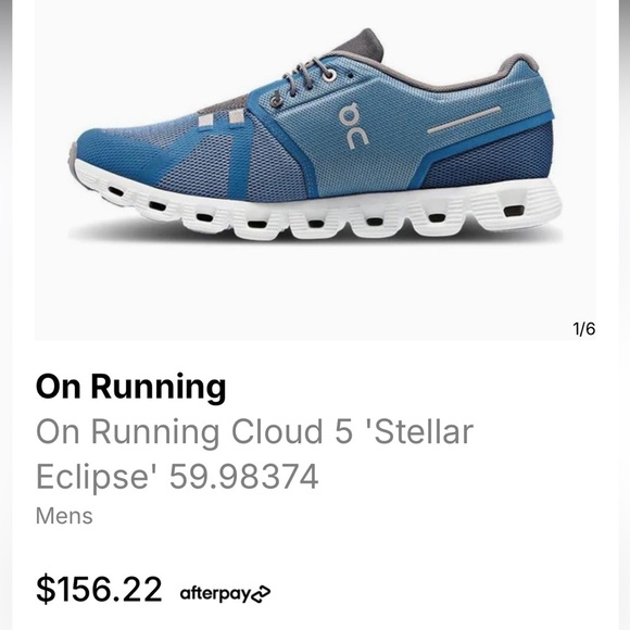 On Running Cloud 5 Stellar Eclipse Men's Size 7 Women’s 8.5 - 59.98374 ANV ZL - Picture 11 of 13